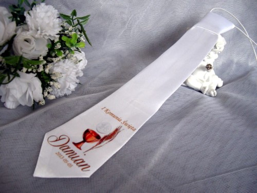 Krawat chłopięcy imienny IHS