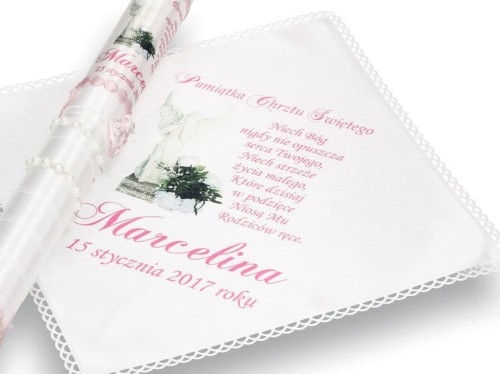 Zestaw na Chrzest z modlitwą i imieniem - duży druk