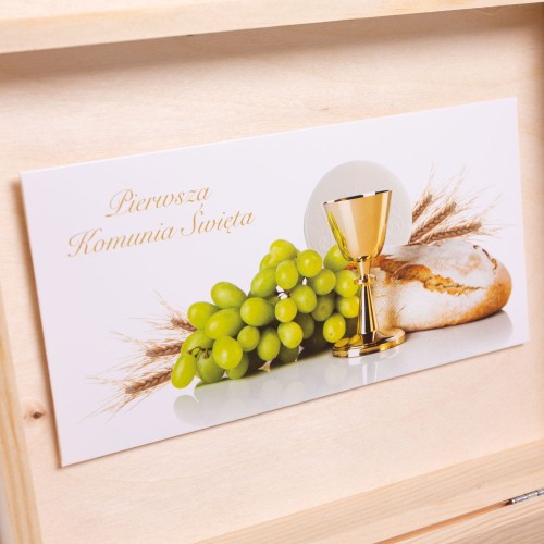 Biblia w pudełku drewnianym EKO ♻ z nadrukiem UV