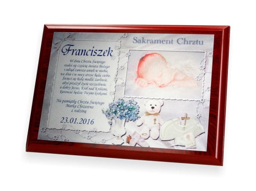  Oryginalna Pamiątka Chrztu *NOWOŚĆ* statuetka/obraz