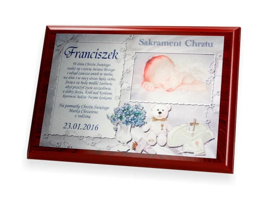  Oryginalna Pamiątka Chrztu *NOWOŚĆ* statuetka/obraz