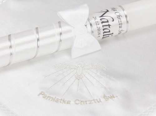 Szatka + Świeca z imieniem dziecka