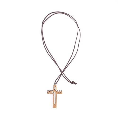 Krzyżyk - JESUS wykonany z drewna - 5cm