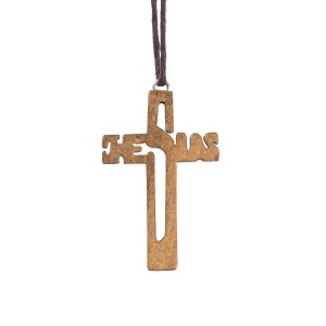 Krzyżyk - JESUS wykonany z drewna - 5cm