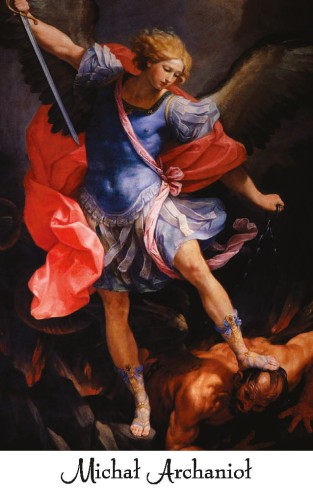 Modlitwa Leona XIII do świętego Michała Archanioła 8,5x5,4cm