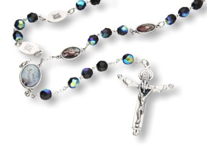 Różaniec z kryształu - Droga Krzyżowa - 58cm