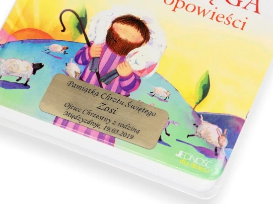 Książka z grawerem. Moja księga biblijnych opowieści