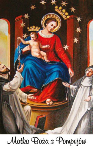 Karta modlitwa - Matka Boża z Pompejów