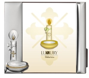 Srebrna ramka na zdjęcie - Chrzest Święty [rozmiar do wyboru]