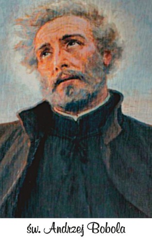 Karta modlitwa -św. Andrzej Bobola 8,5x5,4 cm