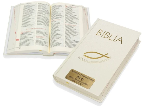 Biblia. Pamiątka I Komunii Świętej z Twoim grawerem!