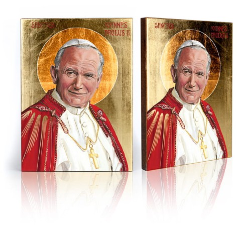 Ikona Święty Jan Paweł II z certyfikatem