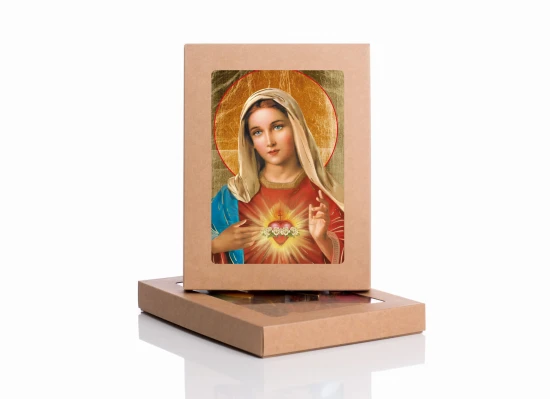 Ikona serce Maryi z certyfikatem