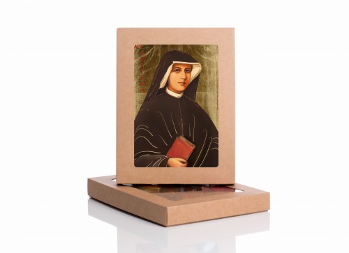 Ikona religijna Święta Faustyna z certyfikatem
