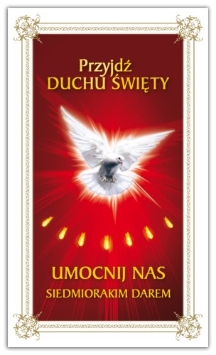Obrazek święty - Dary Ducha Świętego