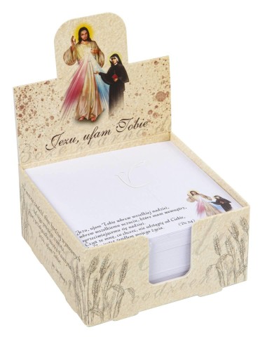 Jezu Ufam Tobie - Notes biurkowy z sentencjami