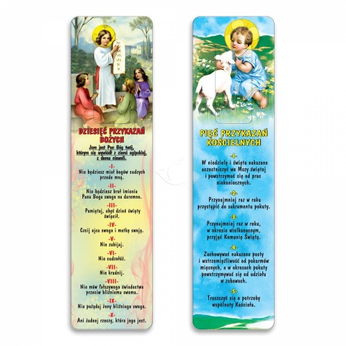 Zakładka do książki - Przykazania