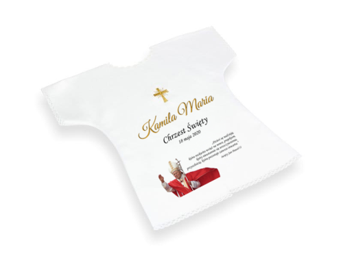 Szatka do Chrztu Św. - JUBILEUSZ - rok 2020 rokiem św. Jana Pawła II