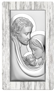 Obrazek srebrny - Święta Rodzina na drzewie Shabby chic [różne rozmiary]