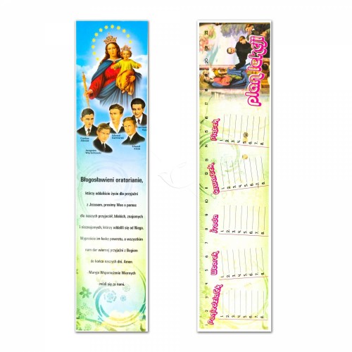 Zakładka do książki - plan lekcji - Błogosławieni oratorianie