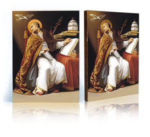 Ikona Święty Grzegorz z certyfikatem - 17x23cm 