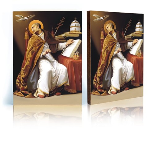 Ikona Święty Grzegorz z certyfikatem