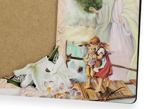 Ramka na zdjęcie z Aniołem Stróżem i modlitwą 