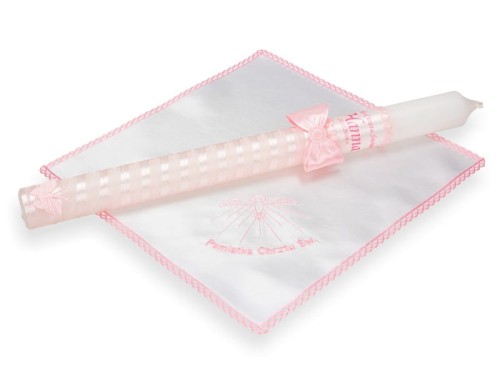 Szatka + Świeca z imieniem dziecka