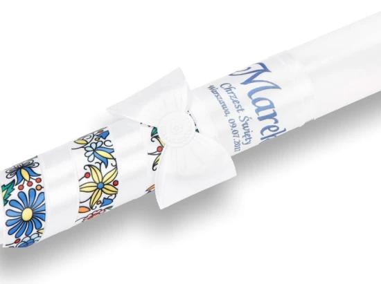 Świeca FolkStyle - motyw "kaszubski"