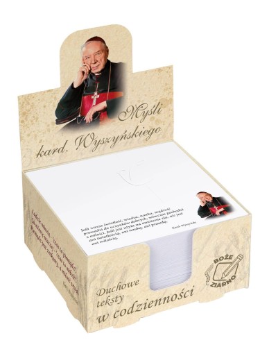 Notes biurkowy z sentencjami - Myśli Kardynała Stefana Wyszyńskiego