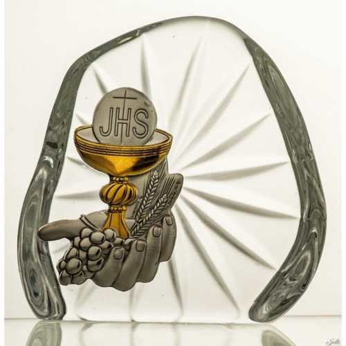 Skałka przycisk kryształ I Komunia Święta