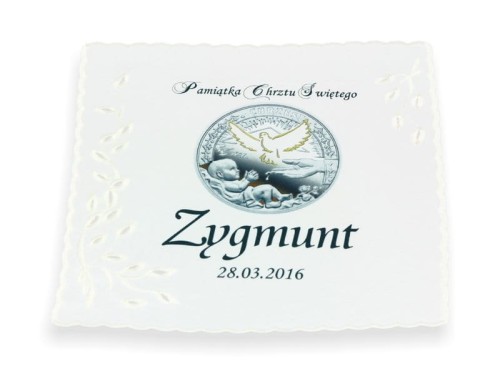 Szatka RICHELIUE z emblematem Chrzest