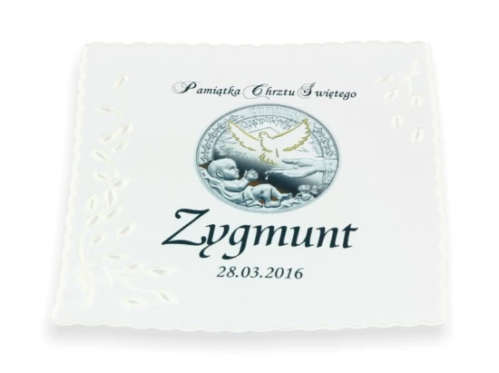 Szatka RICHELIUE z emblematem Chrzest