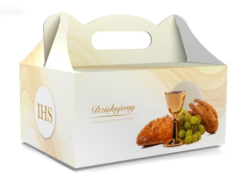 Pudełko na ciasto komunijne
