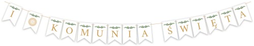 Girlanda ozdobna I Komunia Święta - 3metry