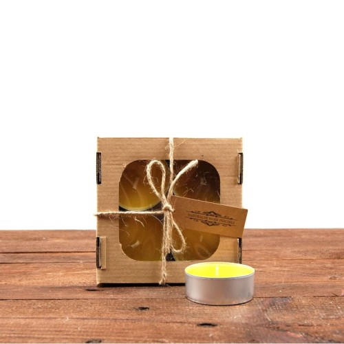 Zestaw świec woskowych tealight - 4 szt