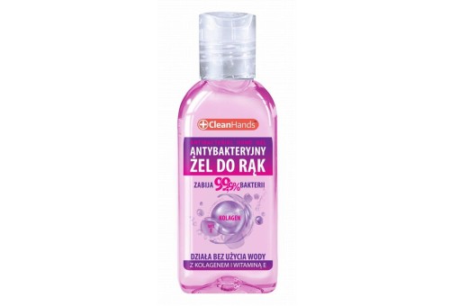 Antybakteryjny ŻEL do rąk 50 ml z kolagenem i wit. E