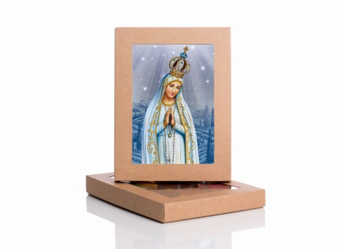 Matka Boża Fatimska z certyfikatem - 17x23cm