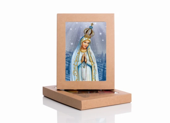 Matka Boża Fatimska z certyfikatem - 17x23cm