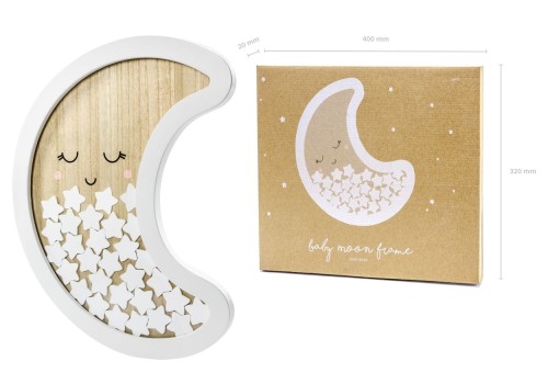 Drewniana księga gości - Słodki księżyc