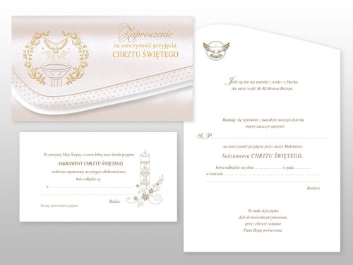 Zaproszenie na Chrzest Święty