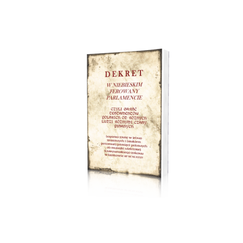 Dekret w niebieskim ferowany parlamencie