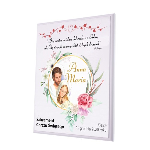 Wyjątkowa pamiątka na białym podkładzie - prezent NADRUK UV