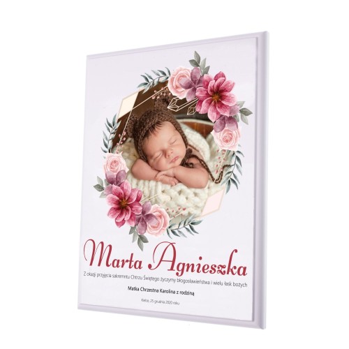 Wyjątkowa pamiątka ze zdjęciem na białym podkładzie - prezent NADRUK UV
