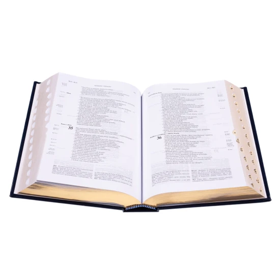 Biblia Jerozolimska (eko skóra, złocone brzegi, paginatory)