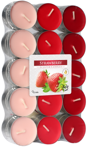 Podgrzewacze zapachowe 30szt - TRUSKAWKA tealight