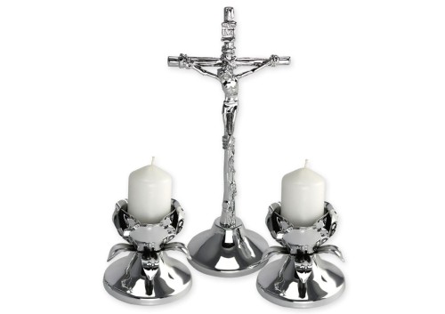 Komplet kolędowy metalowy - Kwiat róży