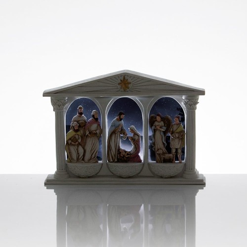 Szopka bożonarodzeniowa - świecąca - Bianco