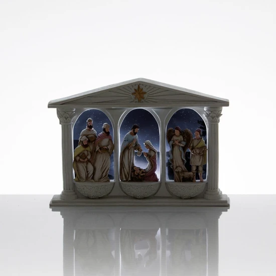 Szopka bożonarodzeniowa - świecąca - Bianco