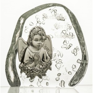 Skałka z kryształu - Pamiątka  11,5x10,5cm